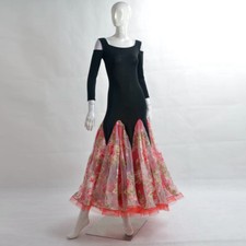 Latin Ballroom Competitio  n Dance Dress Modern Waltz Tango Standard Dress Y016