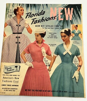 Vintage 1950s FLORIDA FASHIONS Ladies Dress Catalog