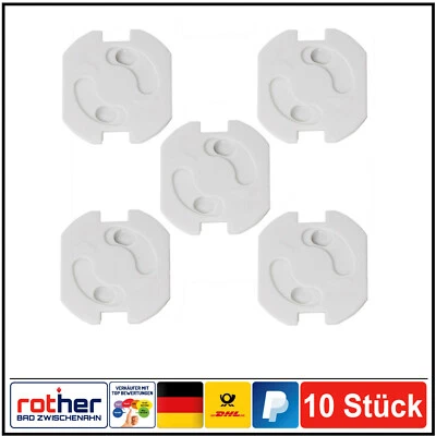 GOOBAY Kindersicherung Steckdose Steckdosenschutz Steckdosen Kinderschutz 10er-Pack