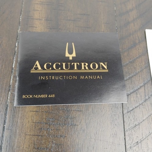 Vintage 90's Bulova Accutron Watch Presentation Box and Outer Storage Box Manual - Picture 6 of 8