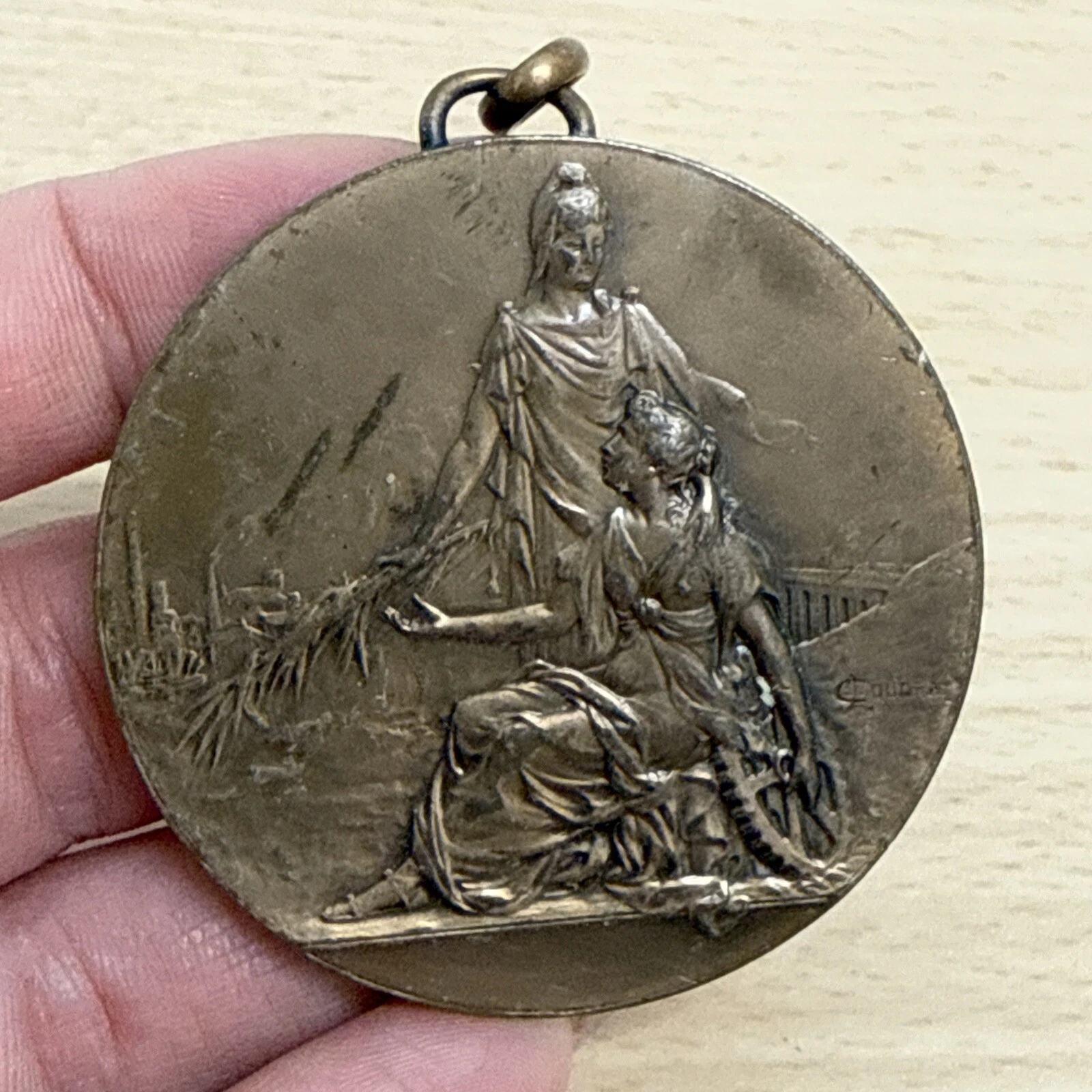 Médaille La Française 21 Mars 5981 Graveur L Coudray En Bronze
