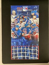 2014 Signed Playoff Fold Out W/ Net New York Rangers SGA Hockey NHL Auto TPG