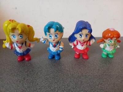 Vintage Lot 4 Figuren Sailor Moon New Ray 1995
