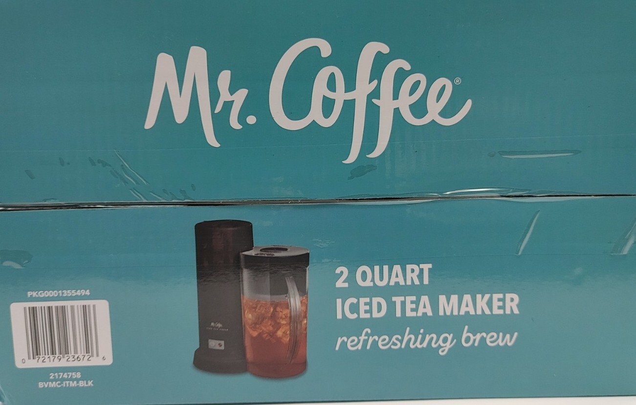 Mr. Coffee 2Quart Iced Tea Maker/ 2IN1 Fast Brew BPA Free Pitcher
