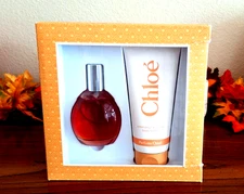 CHLOE Perfume & Body Lotion 2 Piece Regular Size Gift Set Coty 3 oz EDT Open Box