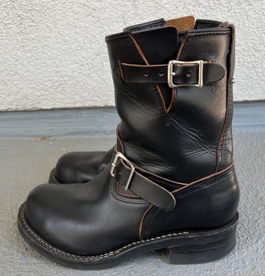 Wesco Boss Engineer Boots US8 Black Horsehide | eBay