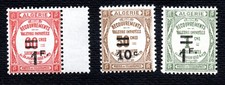 Colonies Françaises  Algérie Taxes n°21a,22,23 Nxx LUXE cote 110 euros!