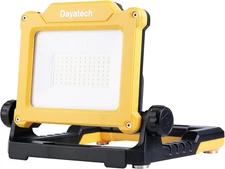 20W 3000LM Cordless LED Work Light, Compatible with Dewalt, Milwaukee and Makita