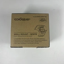EchoGear - White Wall Mount For Echo Dot (4th Gen) Model EGMA-EDM3-W2
