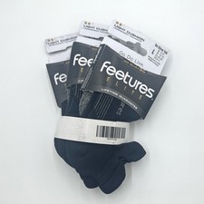 Feetures 3 Pairs Women's Elite Light Cushion No Show Tab Socks black Size Med