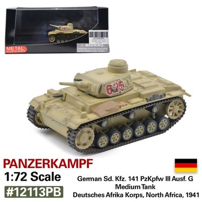  1:72 GERMAN SD. KFZ. 141 PZ.KPFW III AUSF. G MEDIUM TANK PANZERKAMPF 12113PB 