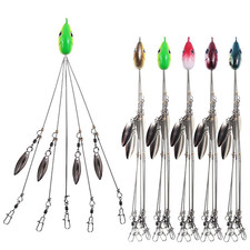 5Pcs Umbrella Alabama Rig 4 Blades 5 Arms Alabama Rig Bass Fishing Lure Bait