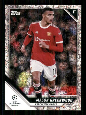 #ad 2021 22 Topps UEFA Champions League Speckle Foil #198 Mason Greenwood 6415 $1.99