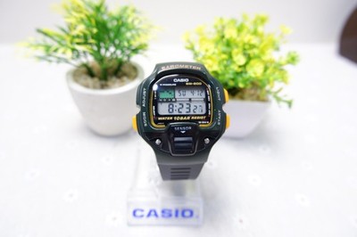 Rare Vintage Casio BM-200W Barometer Altimeter Watch 988 Working Sensor 90s