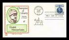 DR JIM STAMPS US COVER MANNERHEIM CHAMPION OF LIBERTY FDC TRI COLOR CACHET