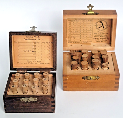 #ad #ad Vintage Watchmaker Timing Washer Box Lot Aunes Wooden Cabinets CB35 $159.95