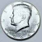 1964 KENNEDY HALF DOLLAR BU/ UNCIRCULATED 90% SILVER MINT STATE PLUS #5965