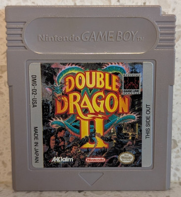Double Dragon II Nintendo Game Boy Authentic Original Cartridge