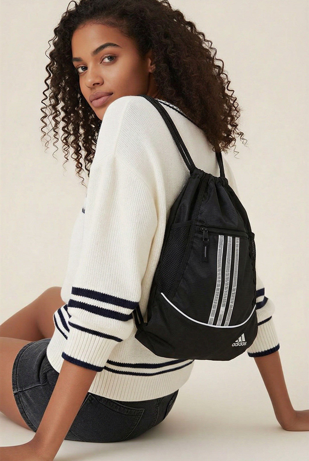 Polyester Drawstring Sackpack by Adidas Sportswea… - image 2