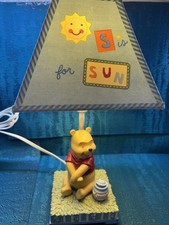 Classic Disney Winnie the Pooh Nursery Lamp Hunny Pot Baby Infant W/Shade