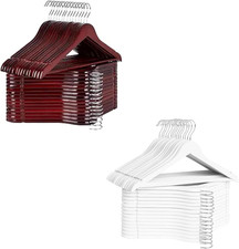 Wooden Coat Hanger with White Wood Hanger