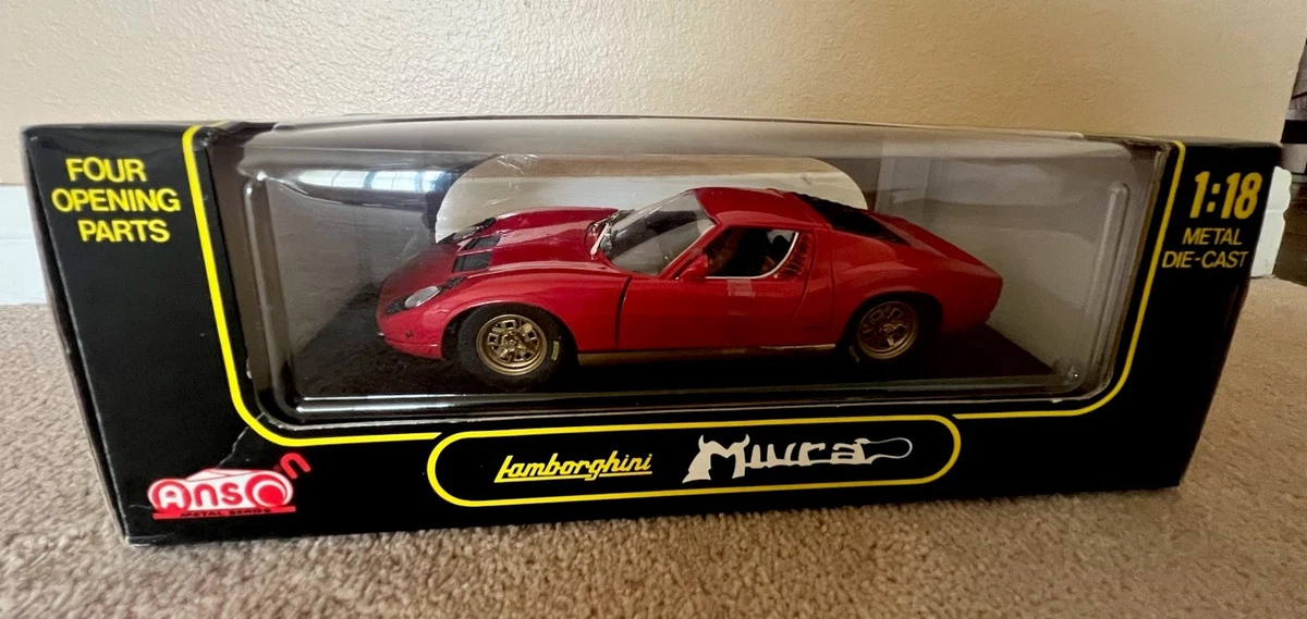 Ansonアンソン1/18 ランボルギーニ ミウラ Red Anson Lamborghini 1:18 Scale Diecast & Toy Vehicles | eBay