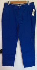 NWT Nautica Mens Modern Slim Fit Blue Pants 34x30 Tags 34x32 Office Vacation