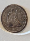1875-S Seated Liberty Twenty Cent Piece - 90% Silver - Rare Type Coin - VG/F
