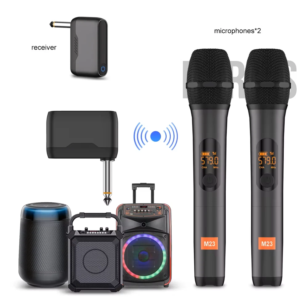 Sistema de micrófono inalámbrico JBL receptor de doble canal karaoke canto inalámbrico