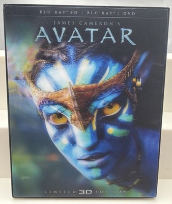 Avatar Limited 3D Ed. - Blu-ray + DVD (2009) - Lenticular Slipcover - NEW SEALED
