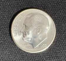 1953-S Roosevelt Dime FS-901 "Acorn" Variety Early Stage 00