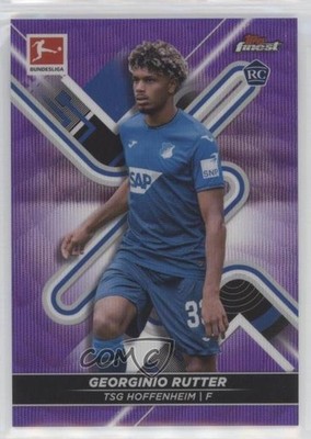 2021 Finest Bundesliga Purple Wave Refractor /250 Georginio Rutter Rookie RC n1u