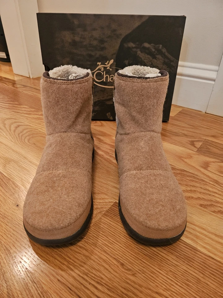 NEW! CHACO Revel Tall Brown Sugar Fleece Casual Cozy Boots Womens 9 M $100 - Image 3 of 4
