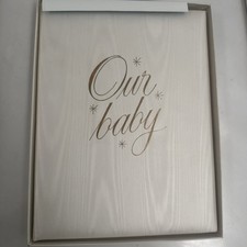 Vintage 1959 Satin Covered Pink Baby Book "Our Baby" Book Unused in Original Box