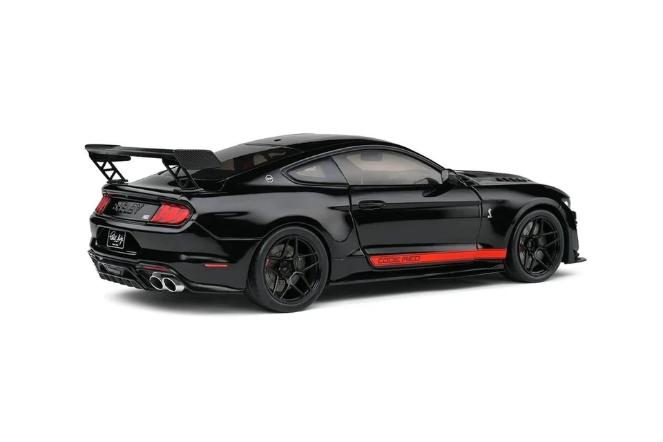 Ford Shelby Mustang GT500 2022 Solido código rojo negro con rojo 1:18 S1805909 Foto 2 de 4