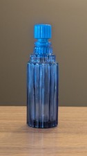 French Art Deco Lalique for Worth Perfume Bottle ½ Fl Oz Cobalt Blue Empty