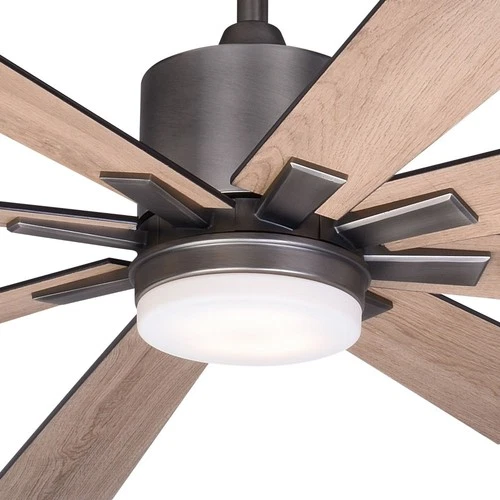 Crawford 1-Light Ceiling Fan in Industrial Style 18 Inches Tall and 60 Inches - Picture 6 of 9