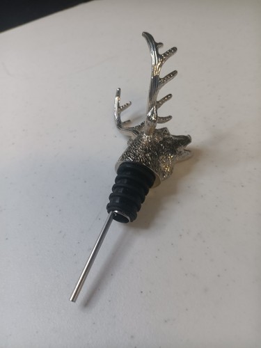 Jagermeister - Stag/Elk/Deer Head Metal Bottle Pour Spout Stopper Liquor - Picture 2 of 5