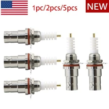 1-5Pcs Connector RP-BNC Female Bulkhead Nut SHV 5000V High Voltage Coax Adapter