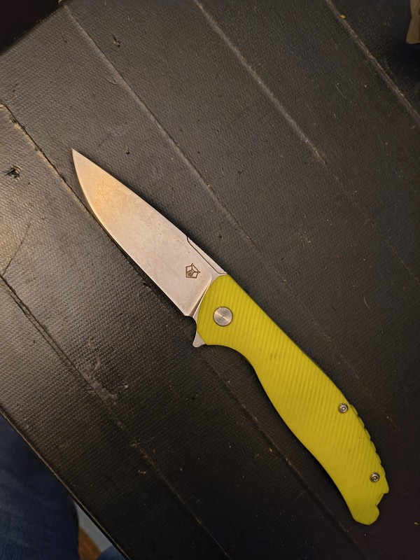 Rare Russian Folding Pocket Knife D2 Steel Blade G10 Handle