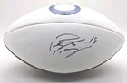 Peyton Manning Signed Indianapolis Colts Team Logo Football Fanatics COA