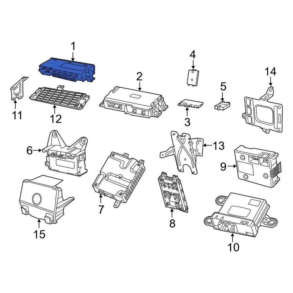 For Ram 2500 2019-2022 Ram 68410361AG Infotainment Display Control Module - Image 4 of 4