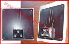 Supporto Targa Moto Custom Harley Davidson Nero Inclinato Sportster Softail Dyna