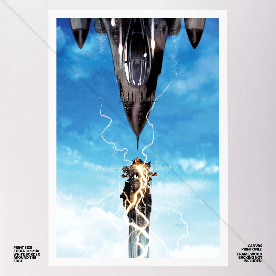 Impresión artística de portada de cómic de DC lienzo póster de Adam negro #11961 Foto 2 de 4