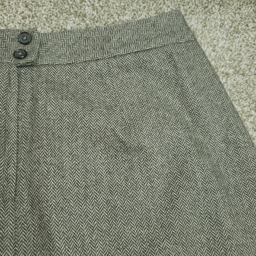 Banana Republic Skirt Women Sz 14 Brown A-line Front Pockets Lined Gentle Use - Picture 14 of 19