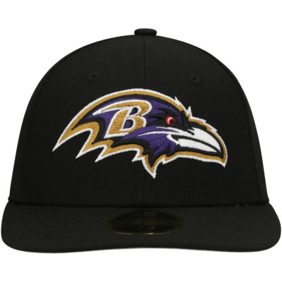 New Era NFL Balitmore Ravens 5950 Low Profile Fitted Black Hat