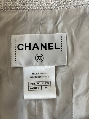 CHANEL ジャケット サイズ34 chanel grey 2016 jacket size 34 | eBay