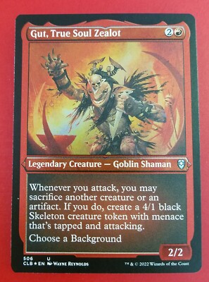1x Gut, True Soul Zealot | FOIL-ETCHED | Battle for Baldur's Gate