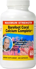 Barefoot Coral Calcium Complete - Bob Barefoot 240 Caps - 1500mg Coral Calcium