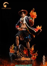 HYENA Studio One Piece Cape Portgas D Ace Resin Painted Model Statue Preorder